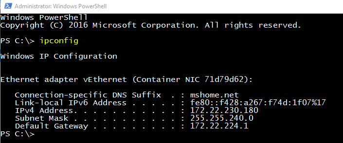 Windows Docker Containers